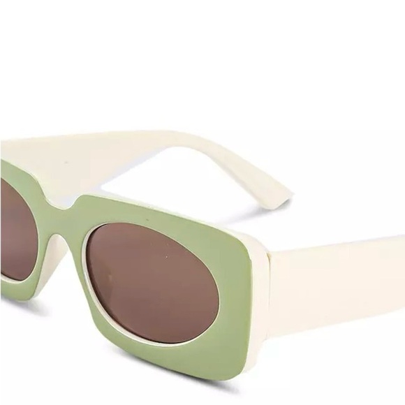 Mint Green Coach Aria Rubi Square Sunglasses